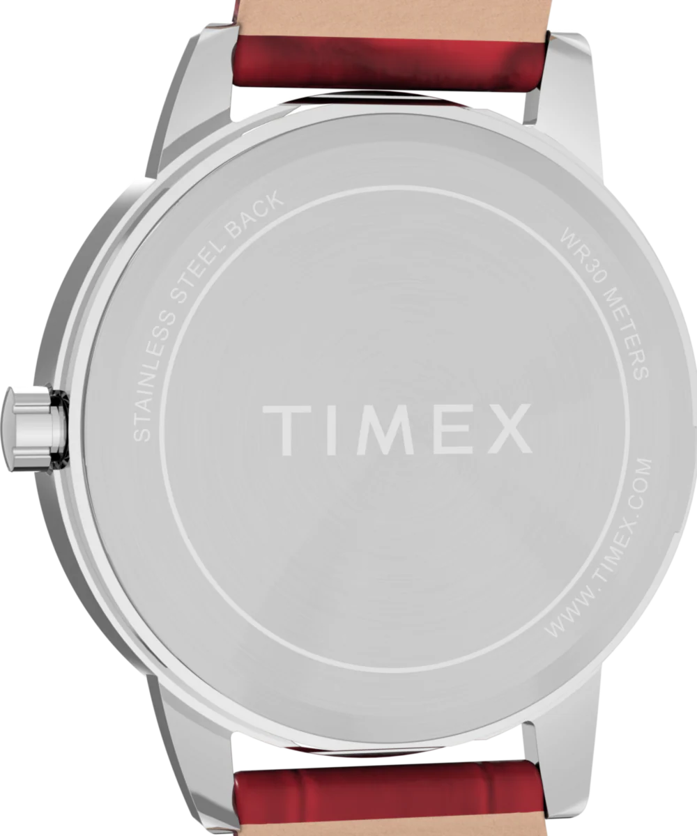 Easy Reader® 30mm Leather Strap Watch - Image 5