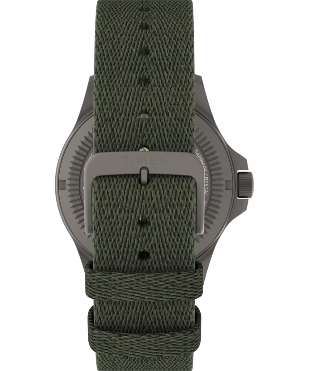 Expedition® Field Post Titanium Automatic 41mm Recycled Fabric Strap Watch - Image 3