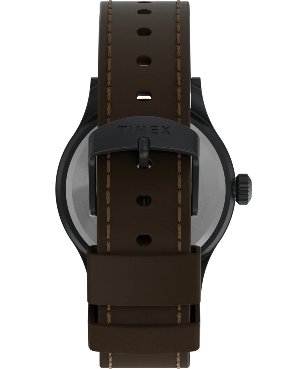 Expedition Scout 40mm Leather Strap Watch - Image 3
