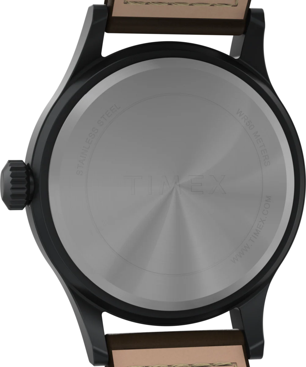 Expedition Scout 40mm Leather Strap Watch - Image 4