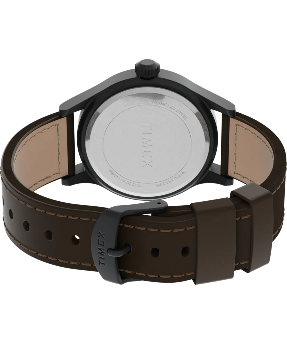 Expedition Scout 40mm Leather Strap Watch - Image 5