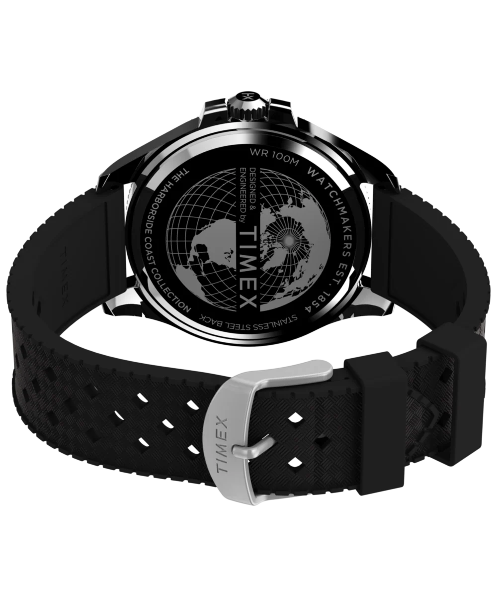 Harborside Coast 44mm Synthetic Rubber Strap Watch - Image 5
