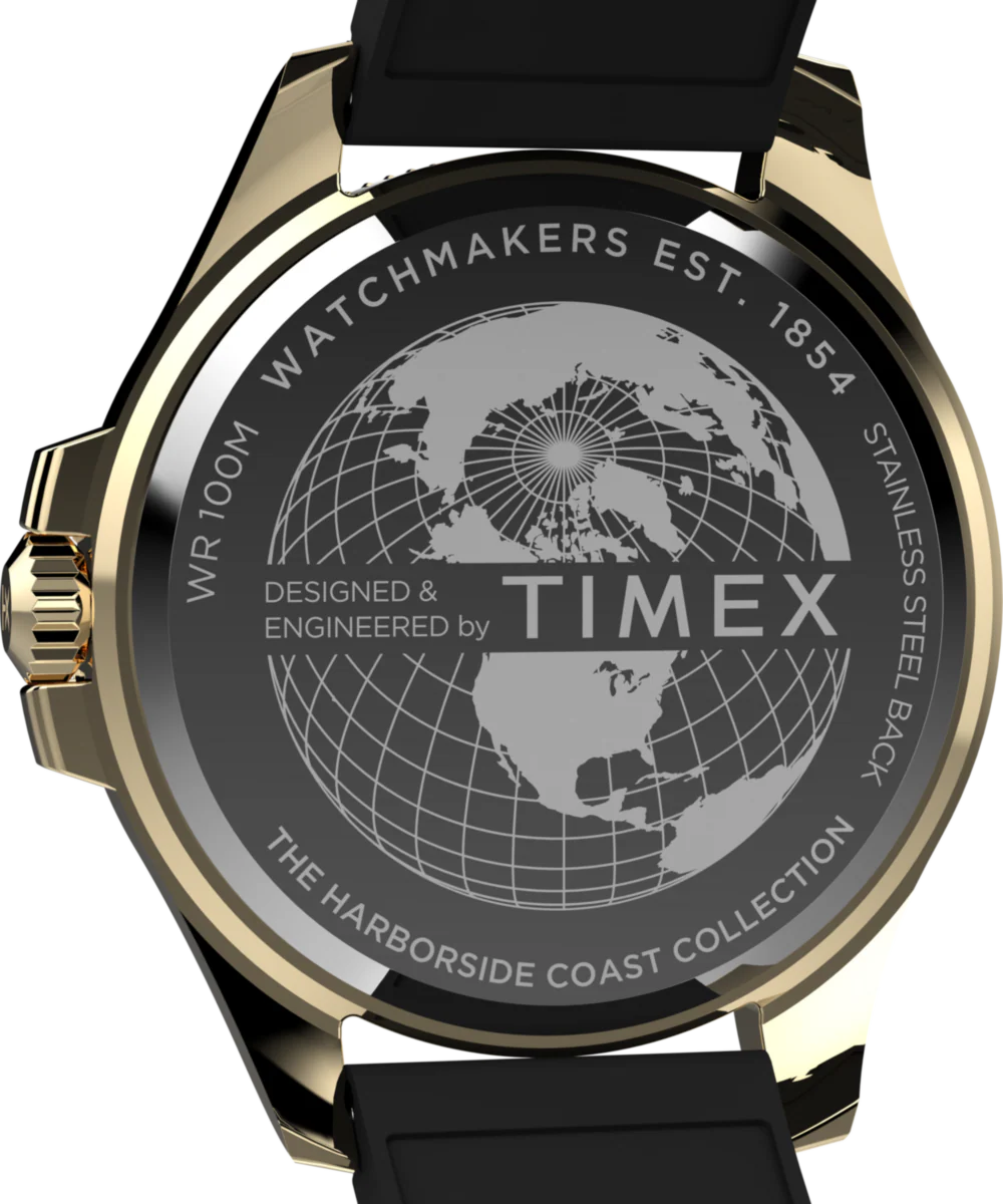 Harborside Coast 44mm Synthetic Rubber Strap Watch - Image 5