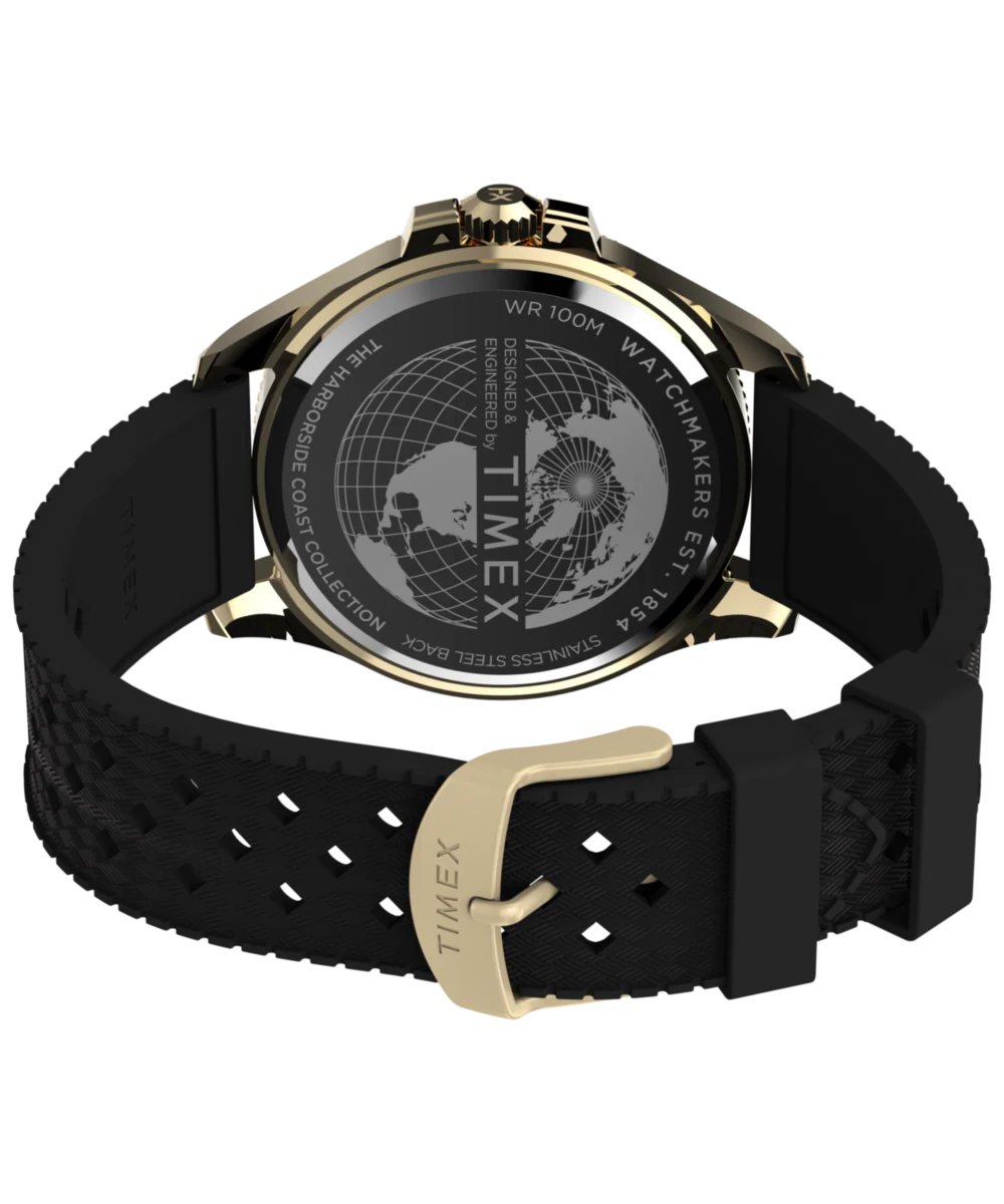 Harborside Coast 44mm Synthetic Rubber Strap Watch - Image 6