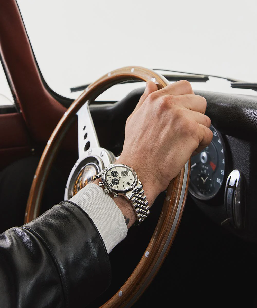 Marlin® Chronograph Tachymeter 40mm Stainless Steel Bracelet Watch - Image 11