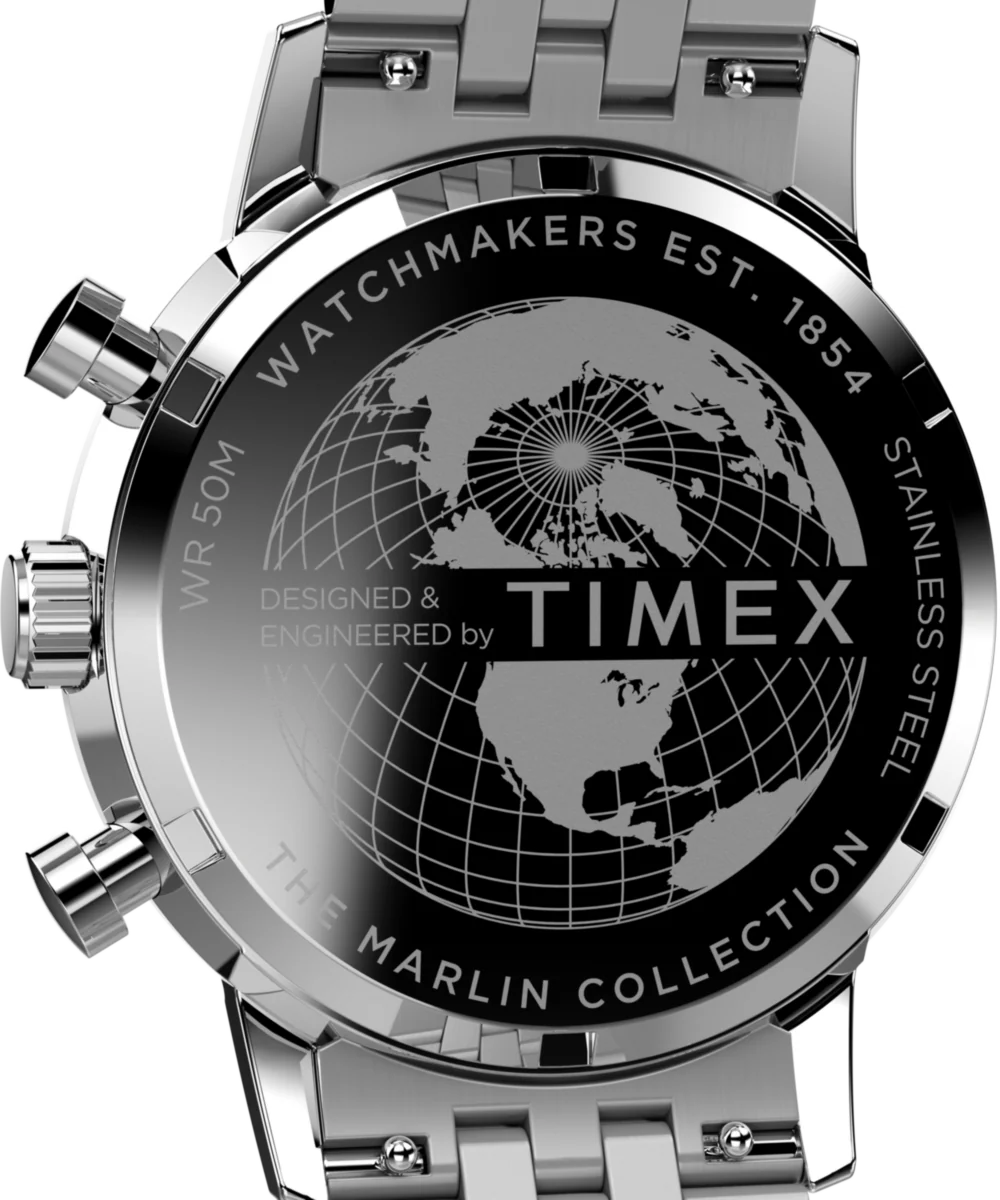 Marlin® Chronograph Tachymeter 40mm Stainless Steel Bracelet Watch - Image 7
