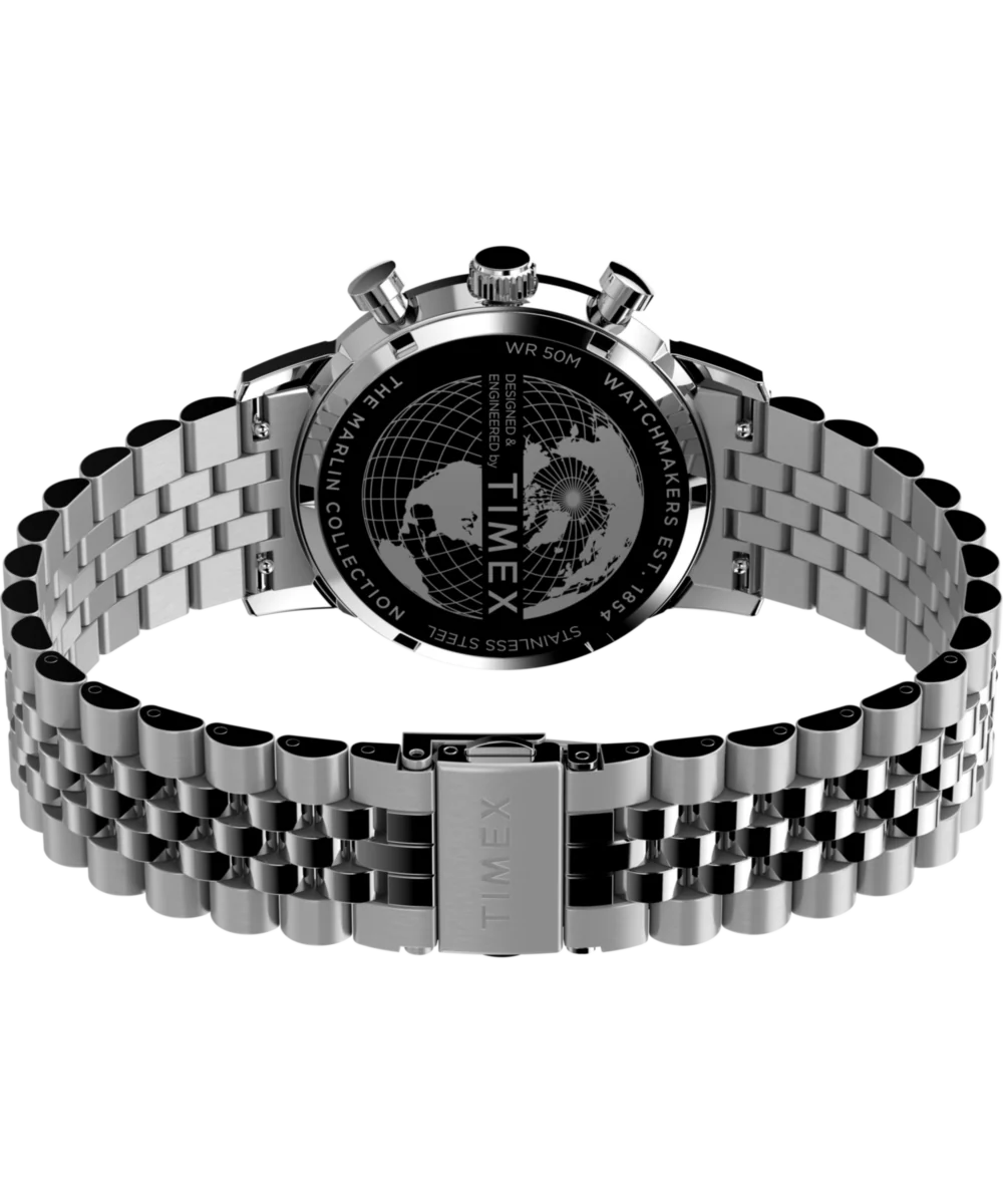 Marlin® Chronograph Tachymeter 40mm Stainless Steel Bracelet Watch - Image 8