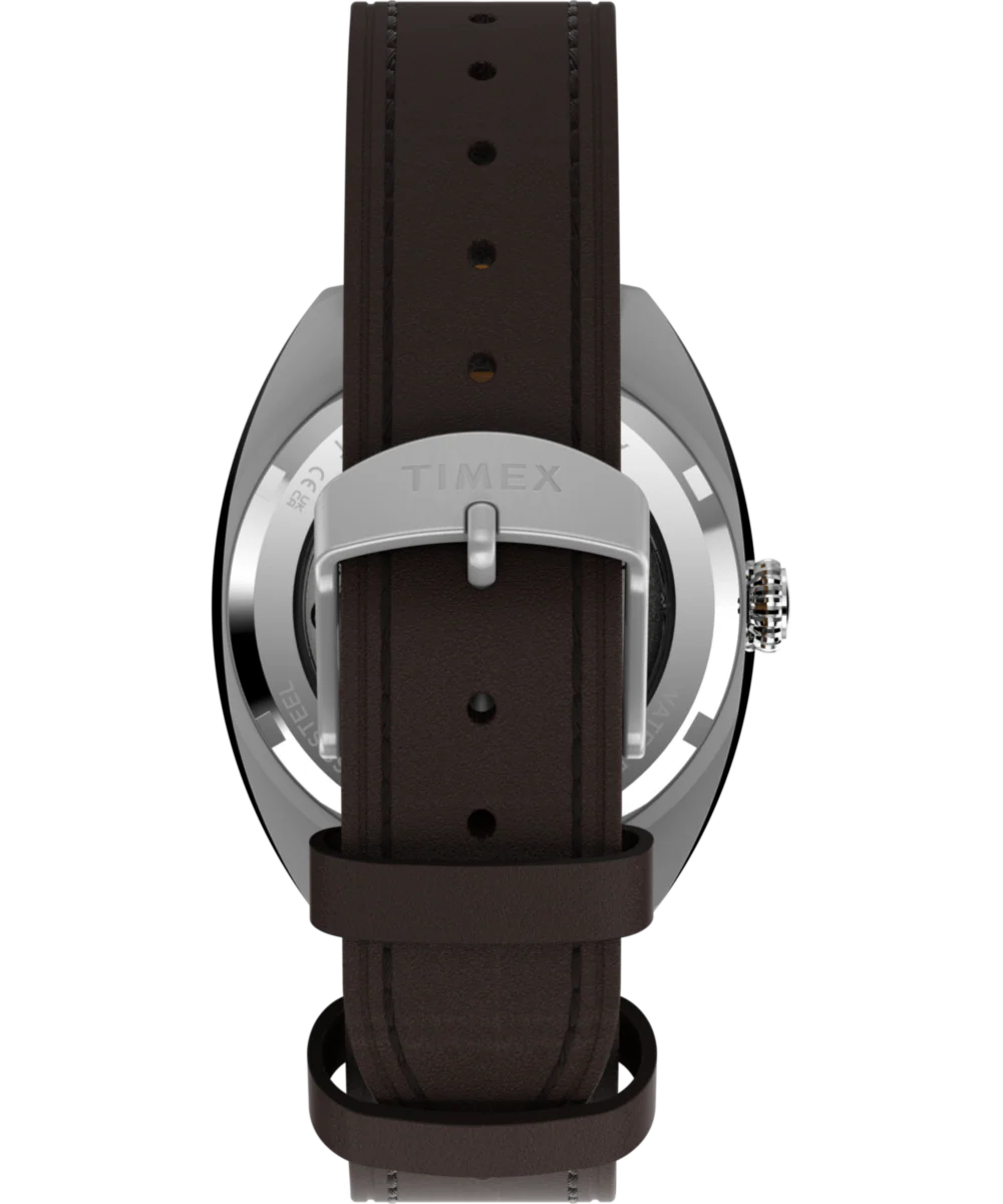 Marlin® Draper Automatic 37mm Leather Strap Watch - Image 4