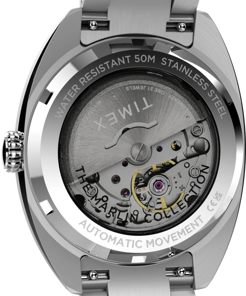 Marlin® Draper Automatic 37mm Stainless Steel Bracelet Watch - Image 5