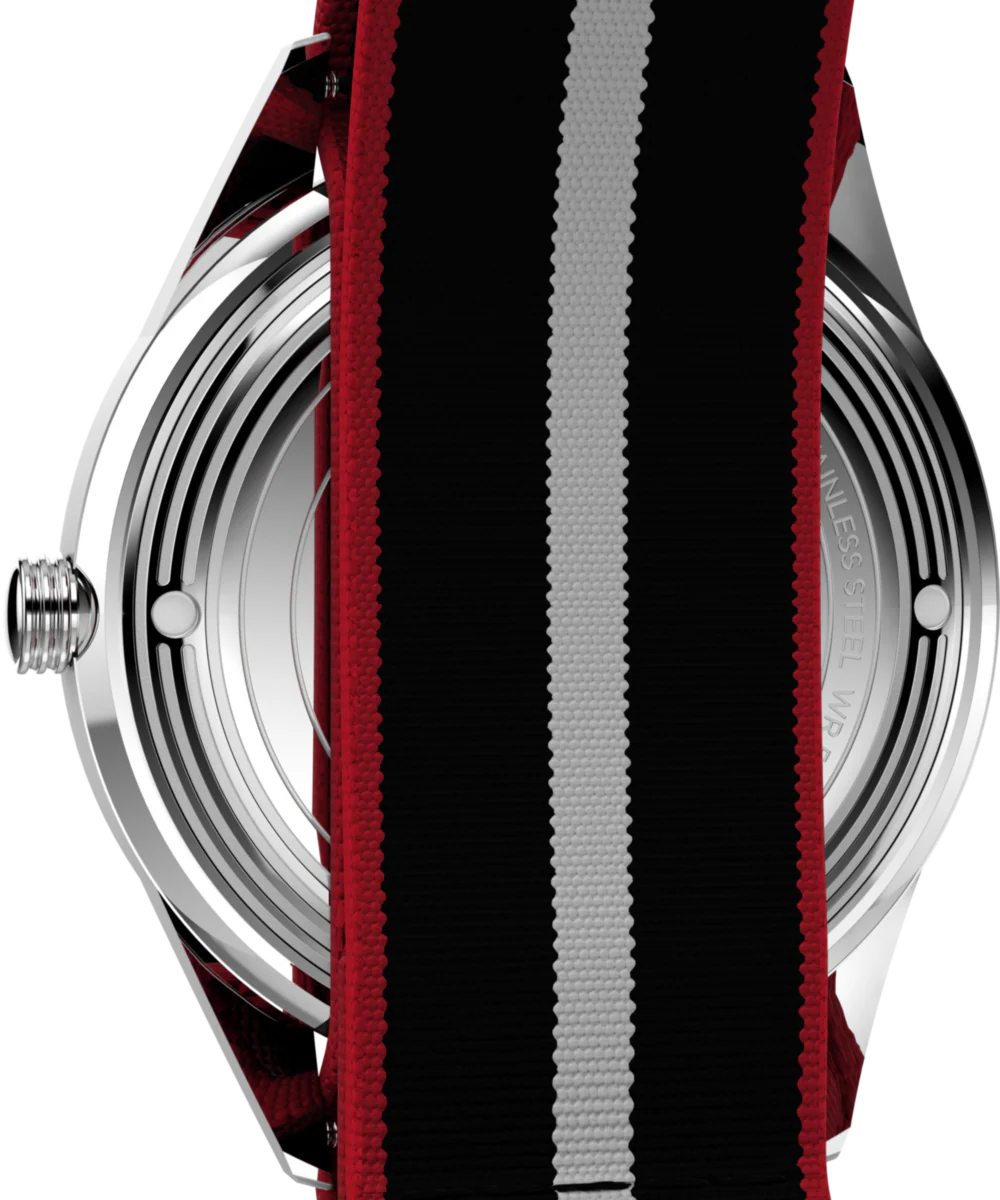 Marlin® Jet Quartz 38mm Fabric Strap Watch - Image 4