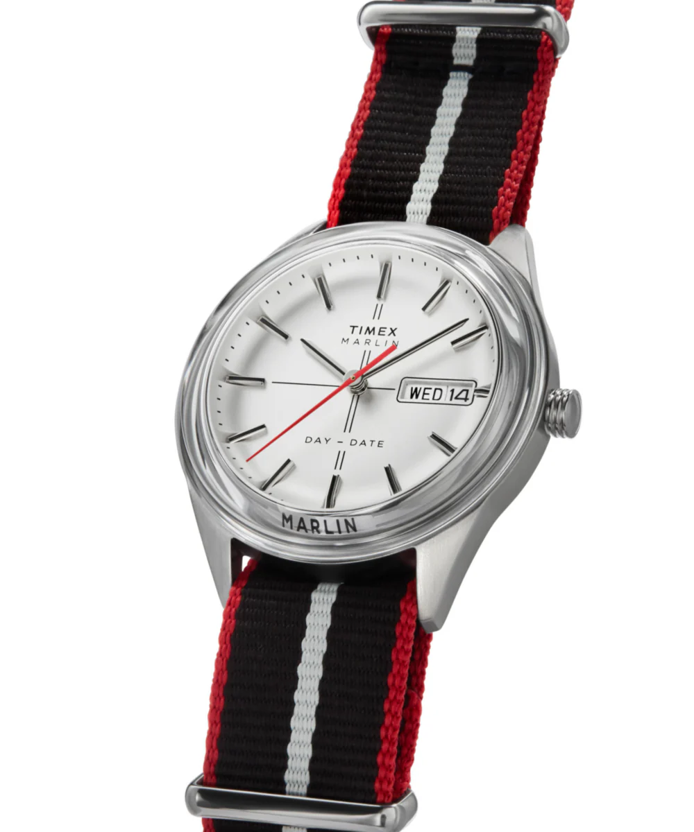 Marlin® Jet Quartz 38mm Fabric Strap Watch - Image 6