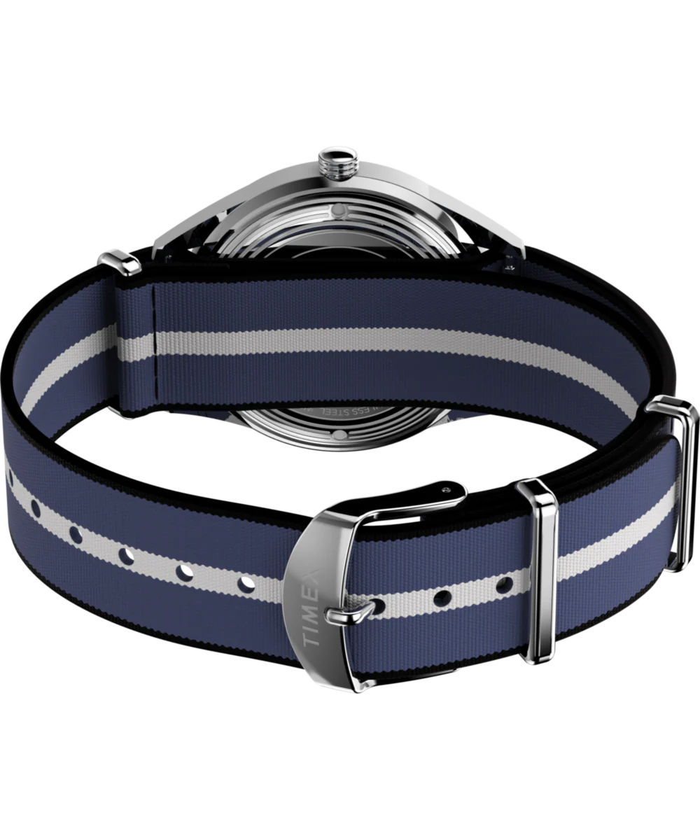 Marlin® Jet Quartz 38mm Fabric Strap Watch - Image 5