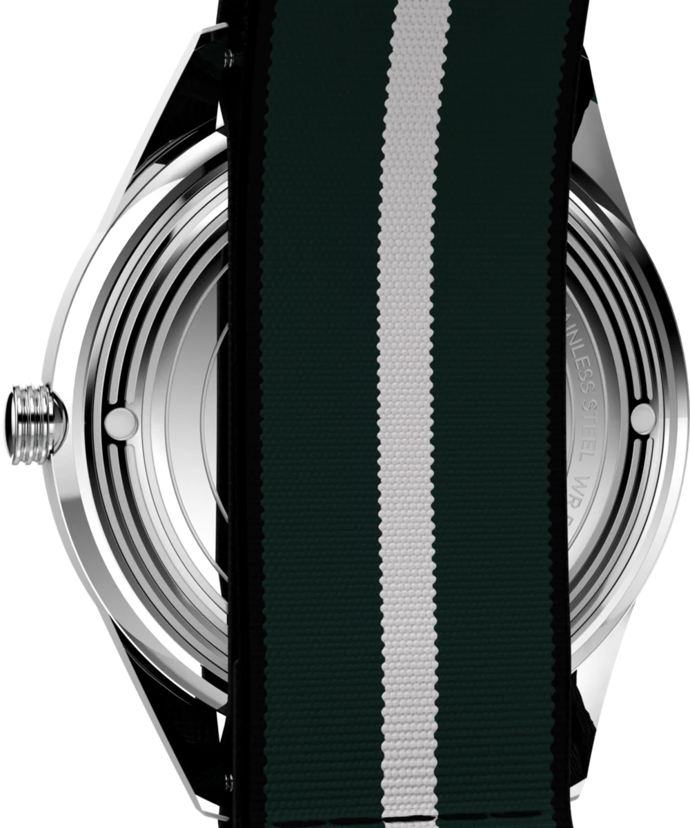 Marlin® Jet Quartz 38mm Fabric Strap Watch - Image 4