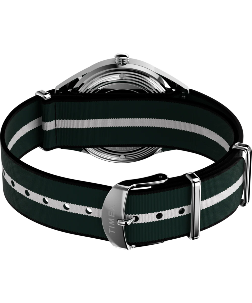 Marlin® Jet Quartz 38mm Fabric Strap Watch - Image 5