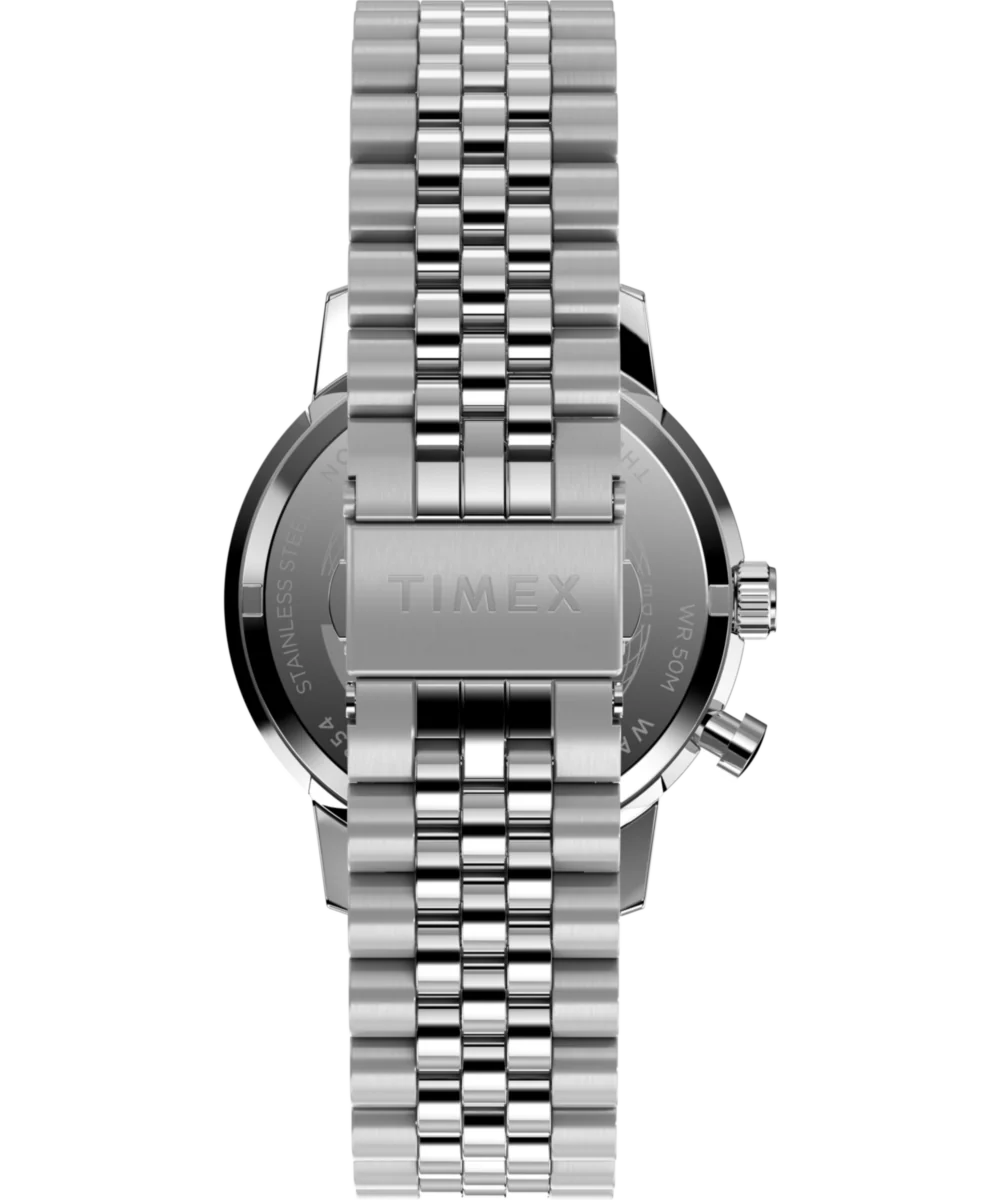 Marlin® Moon Phase 40mm Stainless Steel Bracelet Watch - Image 3