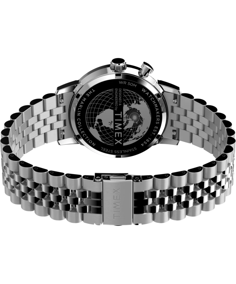 Marlin® Moon Phase 40mm Stainless Steel Bracelet Watch - Image 5