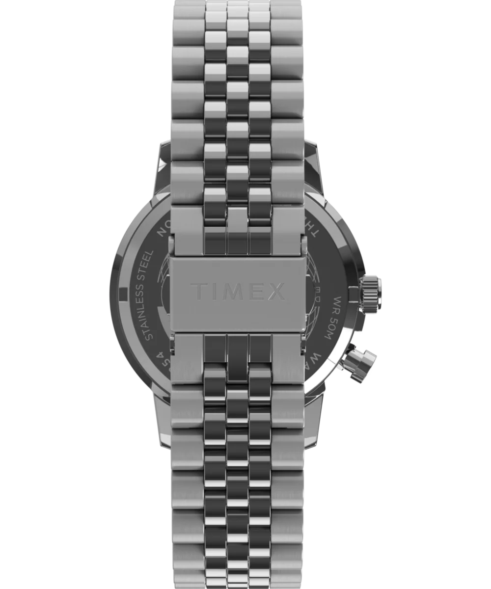 Marlin® Moon Phase Multifunction 40mm Stainless Steel Bracelet Watch - Image 3