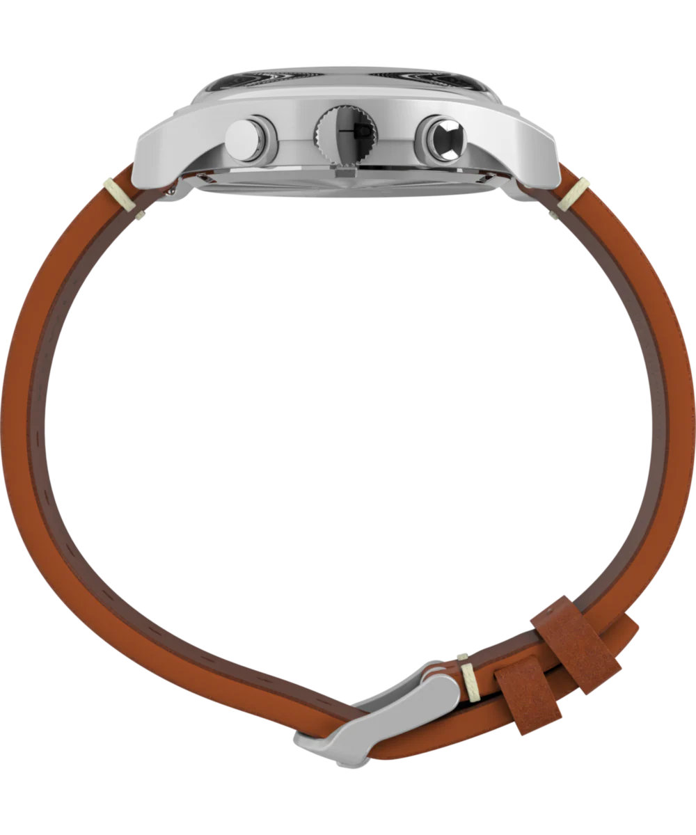 MK1 Chronograph 40mm Leather Strap Watch - Image 3