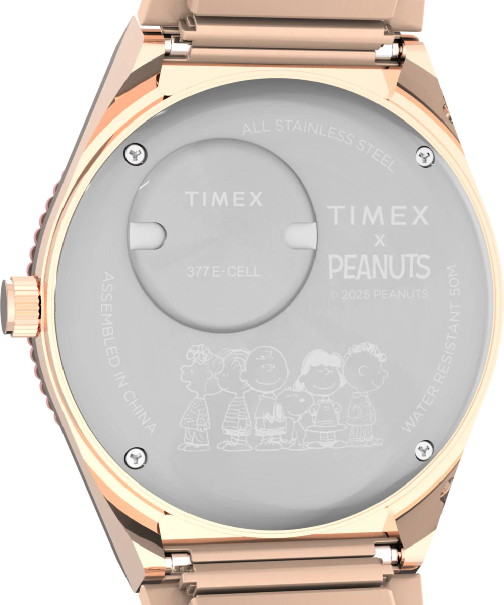 Peanuts® Q Timex® In Bloom 36mm Stainless Steel Expansion Band Watch - Image 4
