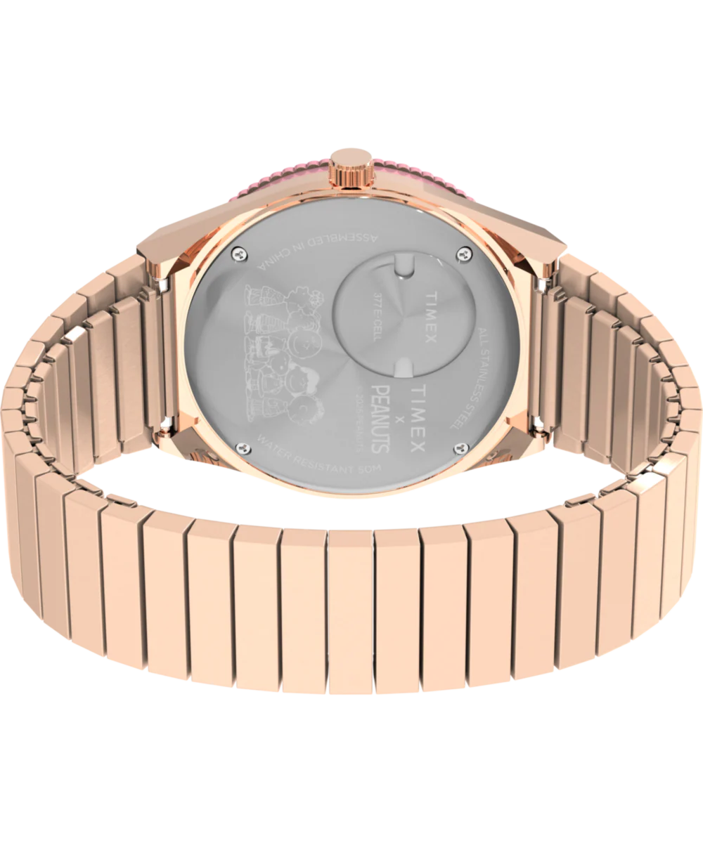 Peanuts® Q Timex® In Bloom 36mm Stainless Steel Expansion Band Watch - Image 5