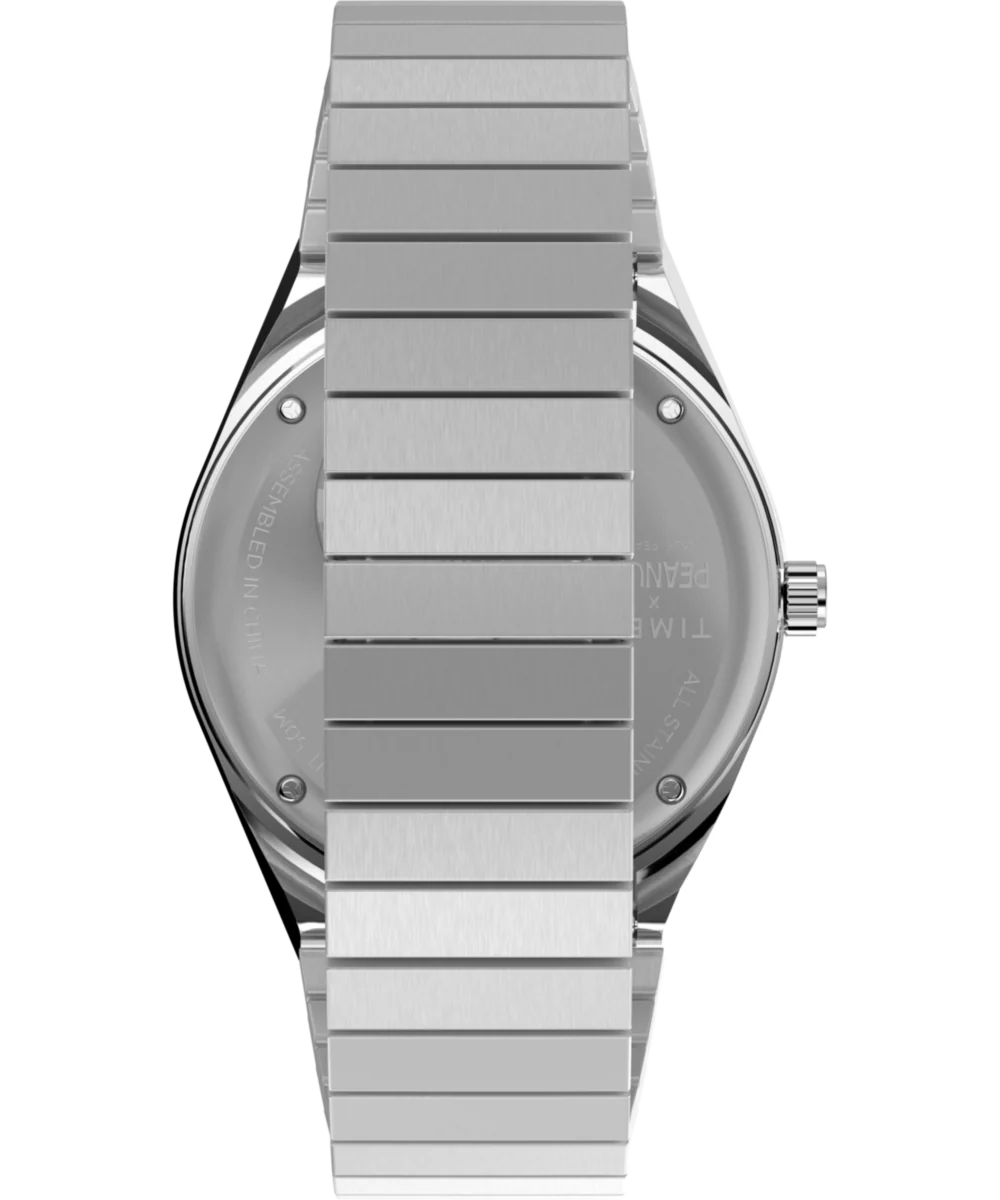 Peanuts® x Q Timex® 36mm Stainless Steel Expansion Band Watch - Image 5