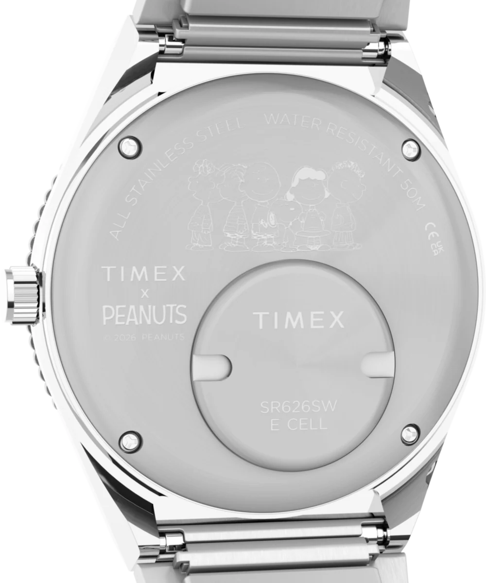 Peanuts® x Q Timex® 36mm Stainless Steel Expansion Band Watch - Image 6
