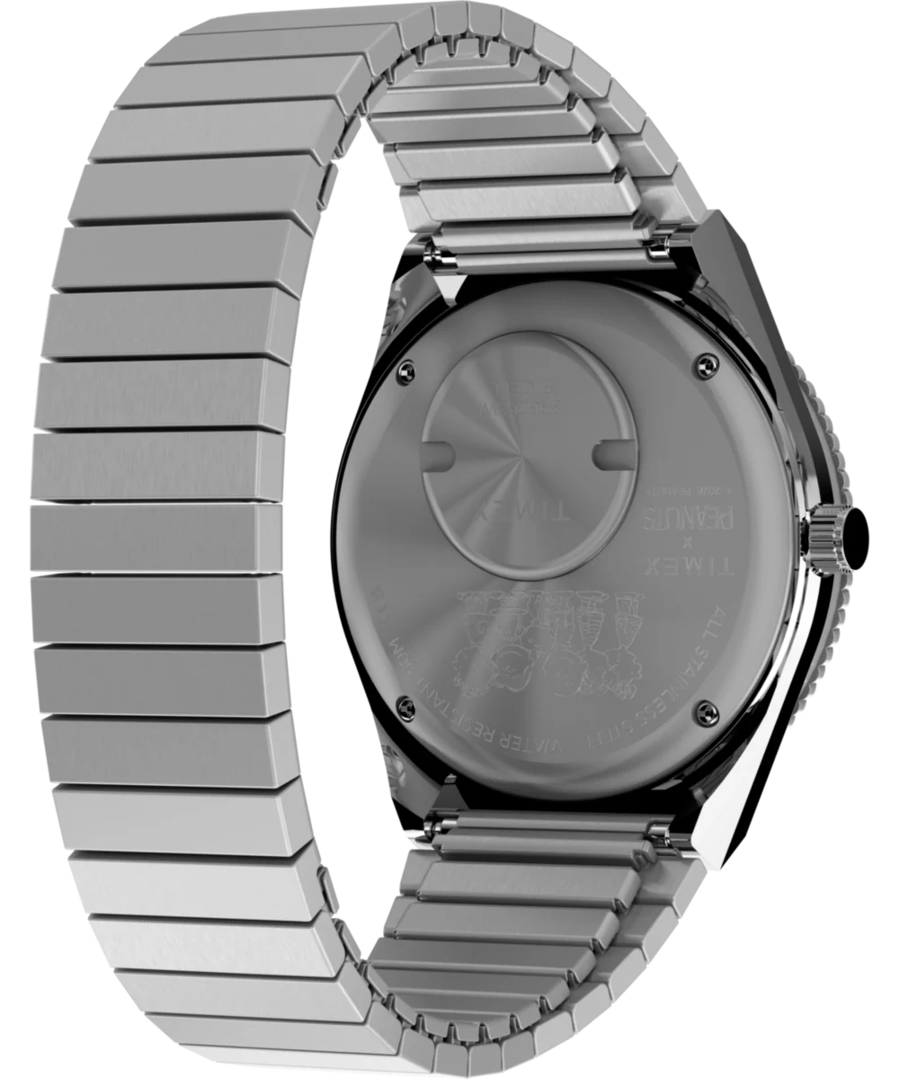 Peanuts® x Q Timex® 36mm Stainless Steel Expansion Band Watch - Image 7