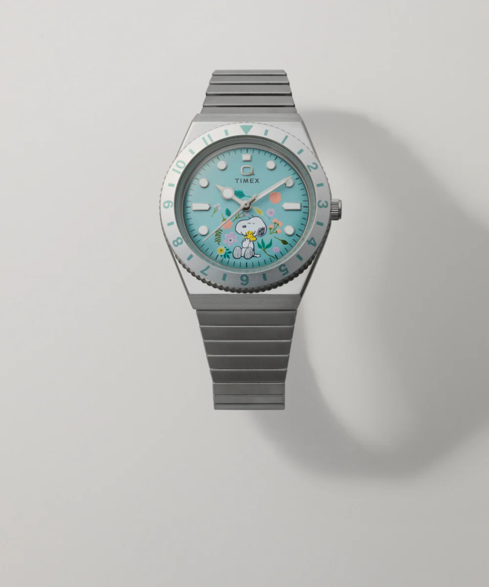 Peanuts® x Q Timex® 36mm Stainless Steel Expansion Band Watch - Image 8