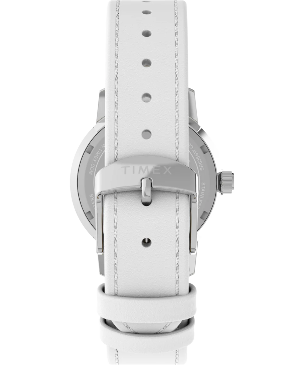 Peanuts® x Timex Marlin® Flower Dial 38mm Leather Strap Watch - Image 4