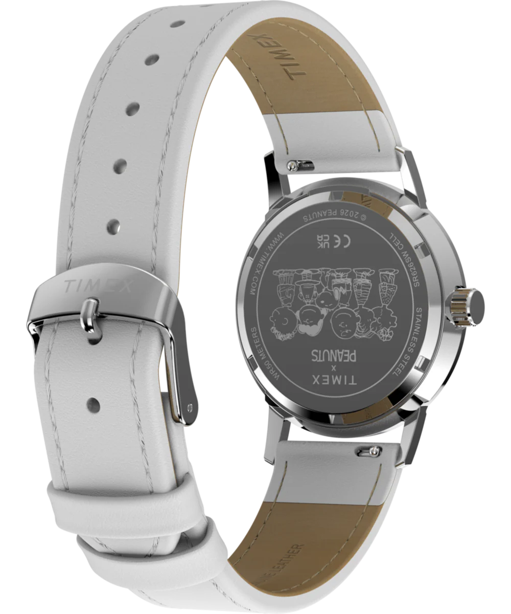 Peanuts® x Timex Marlin® Flower Dial 38mm Leather Strap Watch - Image 6