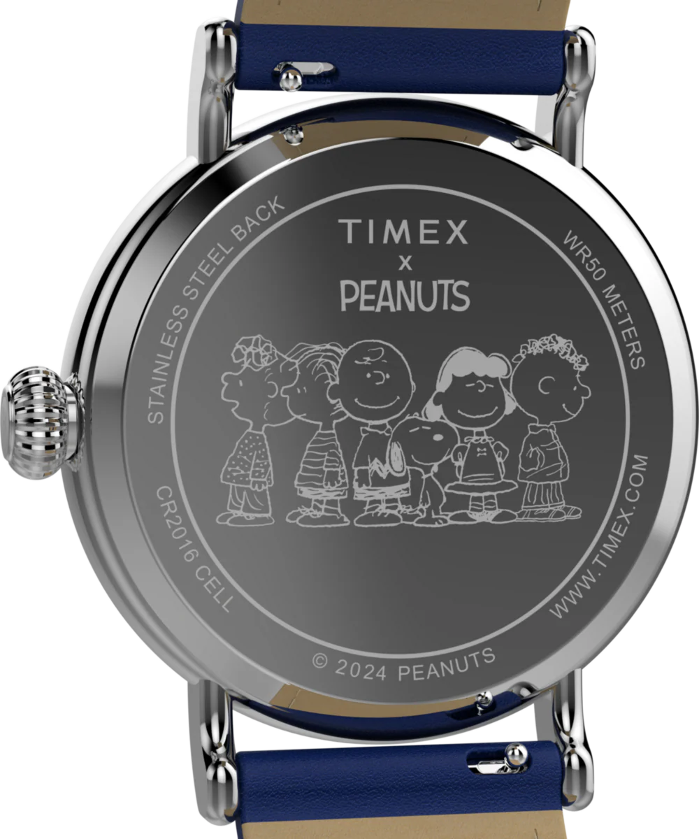 Peanuts® x Timex Standard Pumpkin Patch 40mm Leather Strap Watch   - Image 4