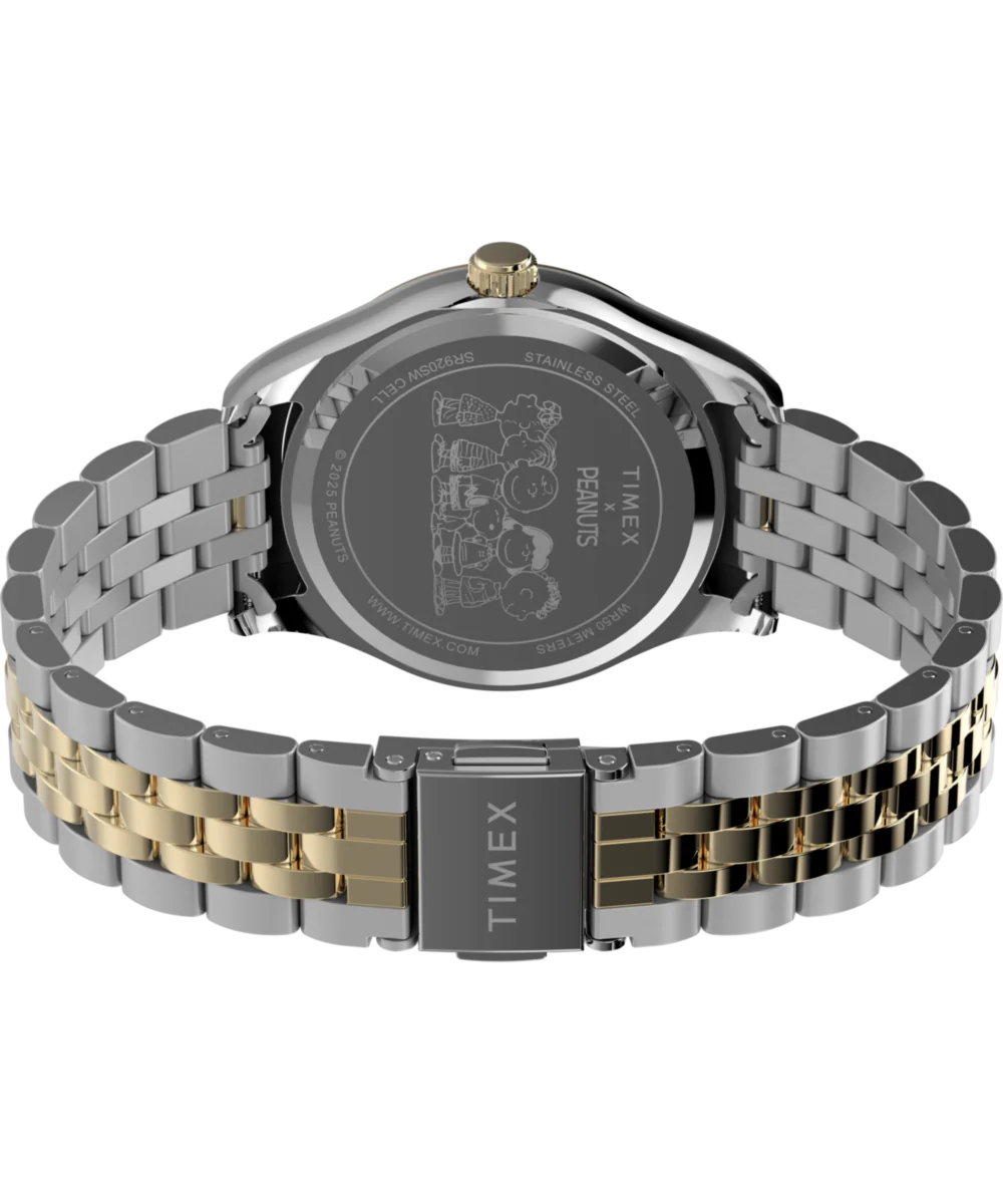 Peanuts® x Timex Timex Legacy Bowtie 34mm Stainless Steel Bracelet Watch - Image 6