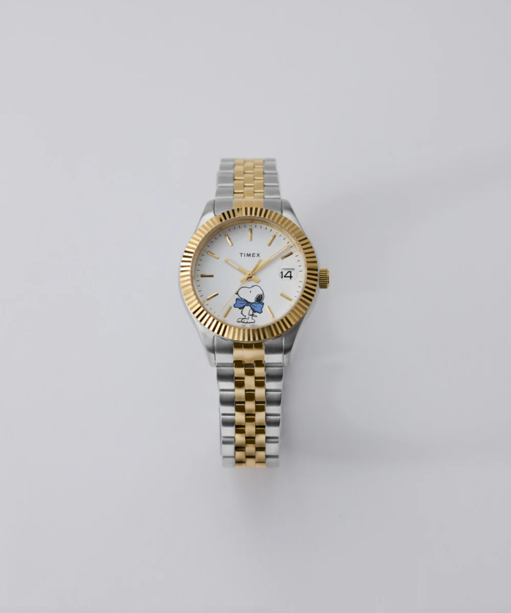 Peanuts® x Timex Timex Legacy Bowtie 34mm Stainless Steel Bracelet Watch - Image 7