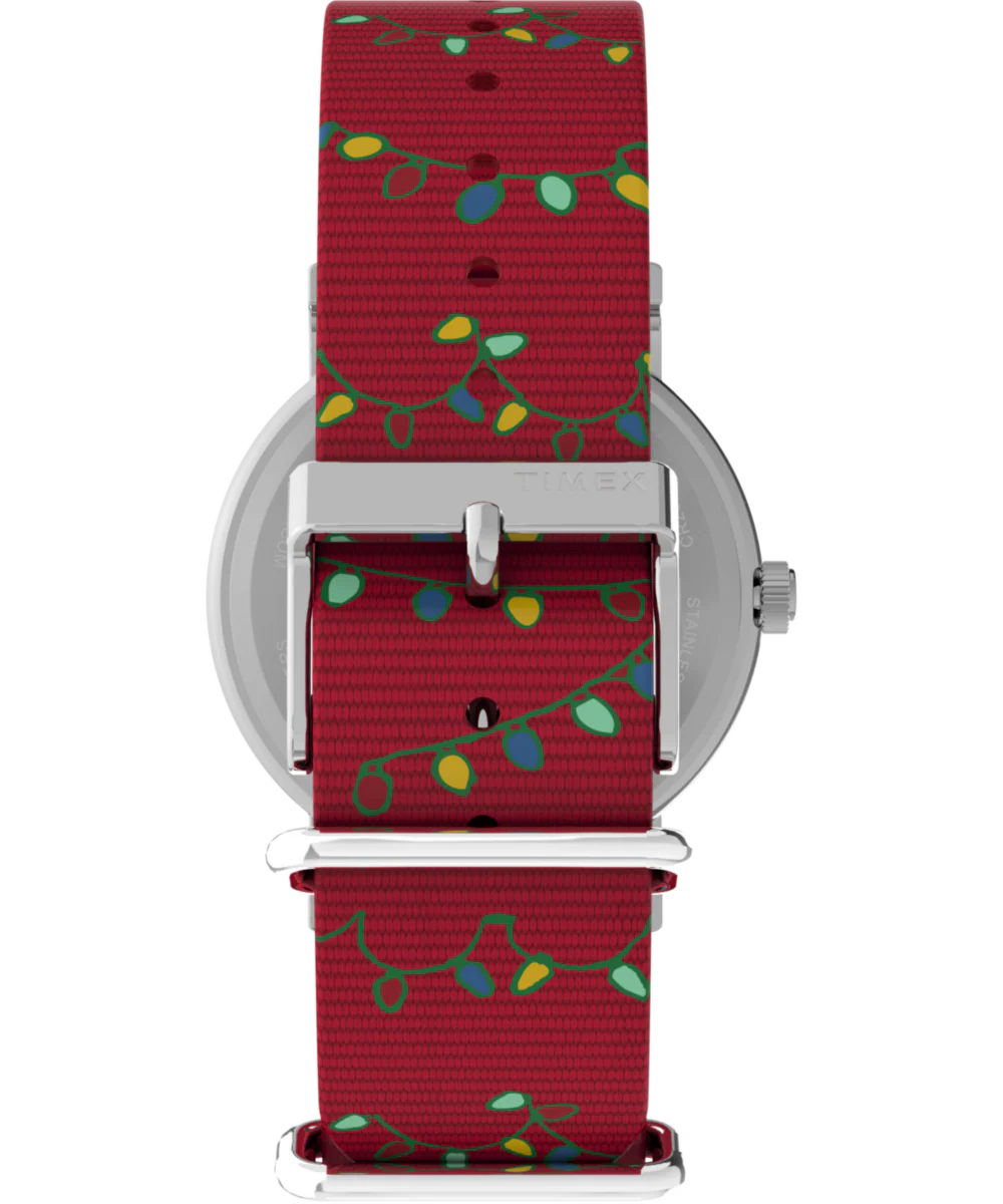 Peanuts® x Timex Weekender Holiday 38mm Fabric Strap Watch - Image 3