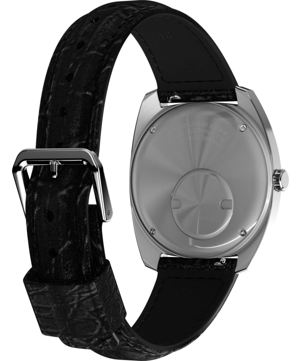 Q Timex 1978 Day/Date 37.5mm Leather Strap Watch - Image 5