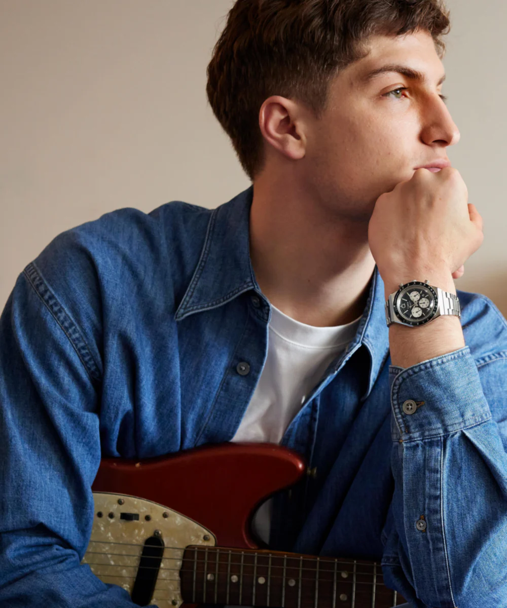 Q Timex Chronograph 40mm Stainless Steel Bracelet Watch - Image 7