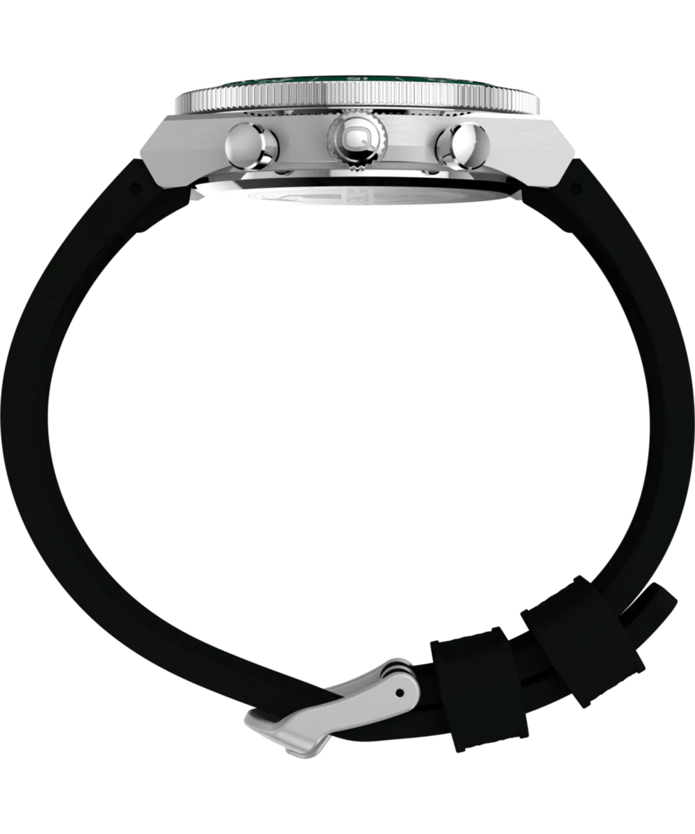 Q Timex Continental Chronograph 40mm Synthetic Rubber Strap Watch - Image 3
