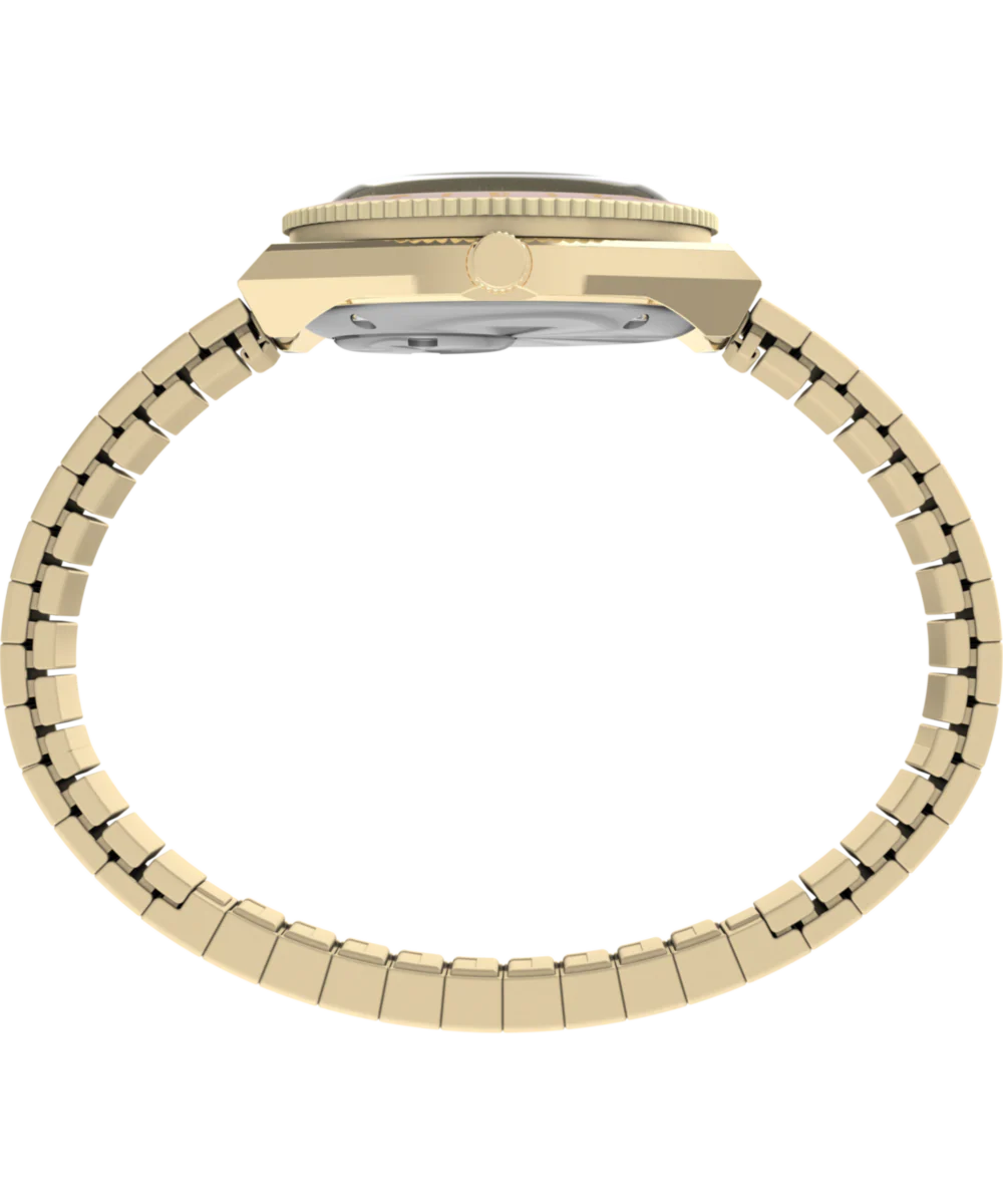 Q Timex® Mini 30mm Stainless Steel Expansion Band Watch - Image 3