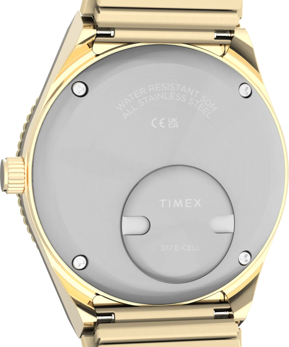 Q Timex® Mini 30mm Stainless Steel Expansion Band Watch - Image 5
