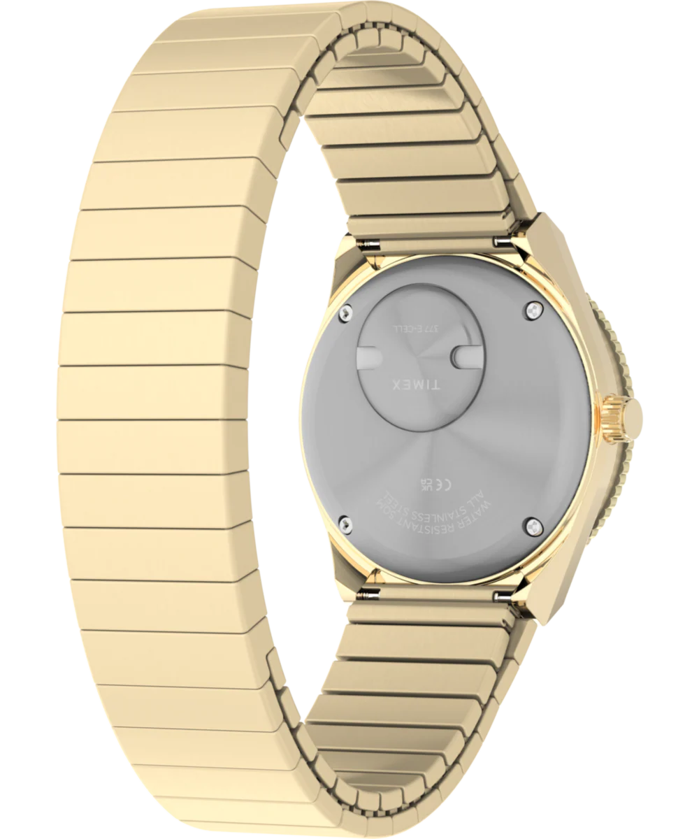 Q Timex® Mini 30mm Stainless Steel Expansion Band Watch - Image 6