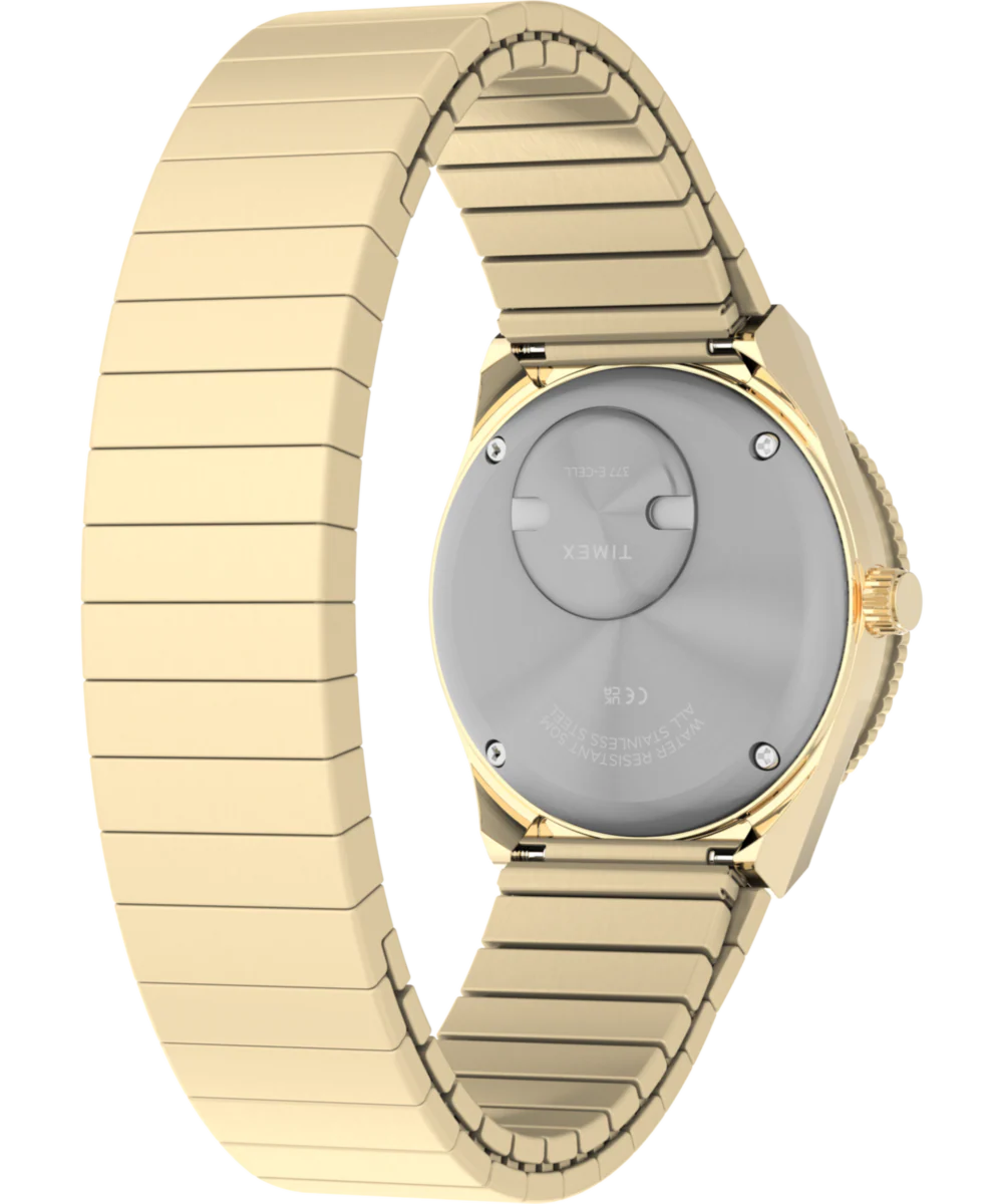 Q Timex® Mini 30mm Stainless Steel Expansion Band Watch - Image 6