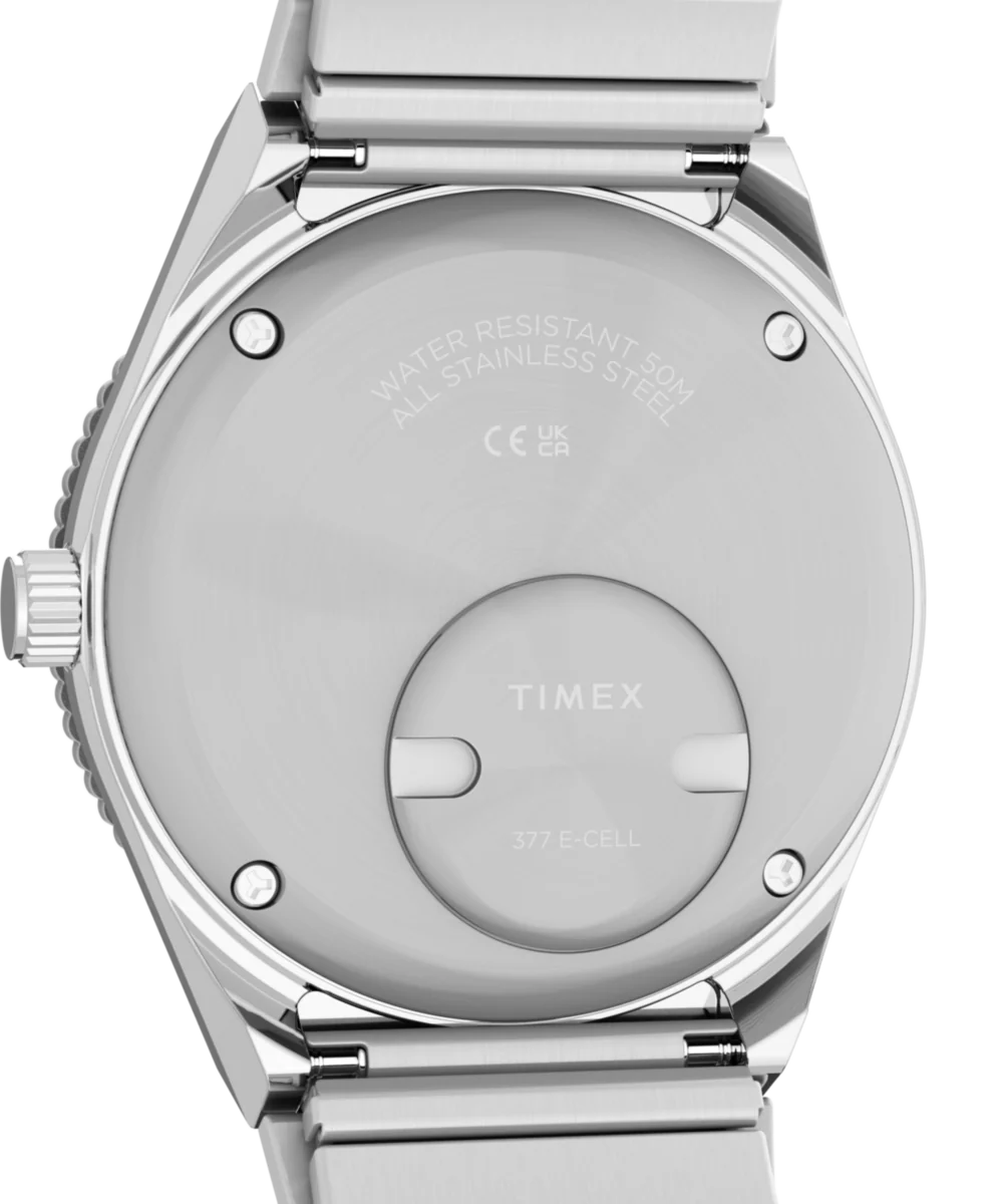 Q Timex® Mini 30mm Stainless Steel Expansion Band Watch - Image 5