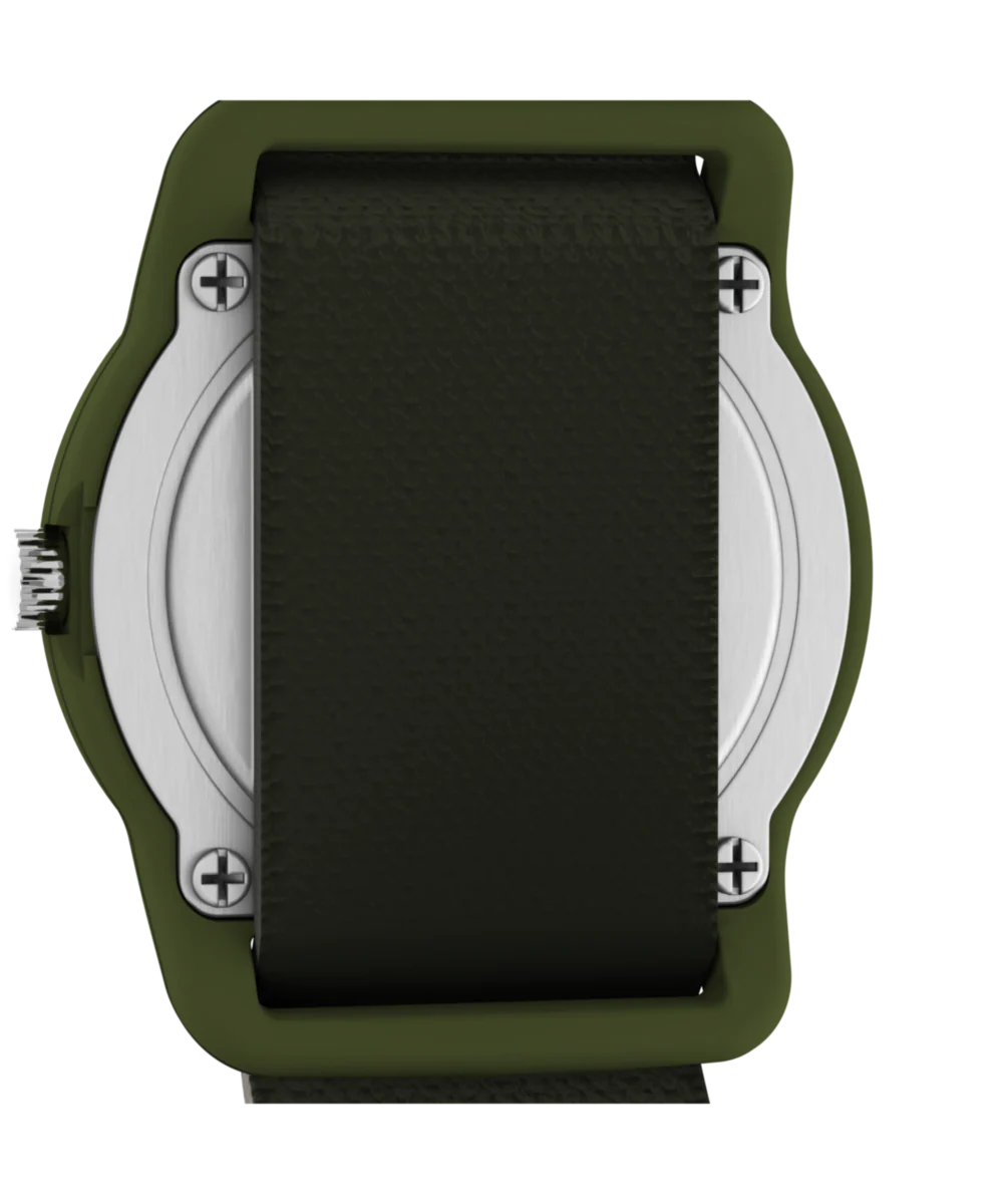 TIMEX TIME MACHINES® 29mm Green Camo Elastic Fabric Kids Watch - Image 3