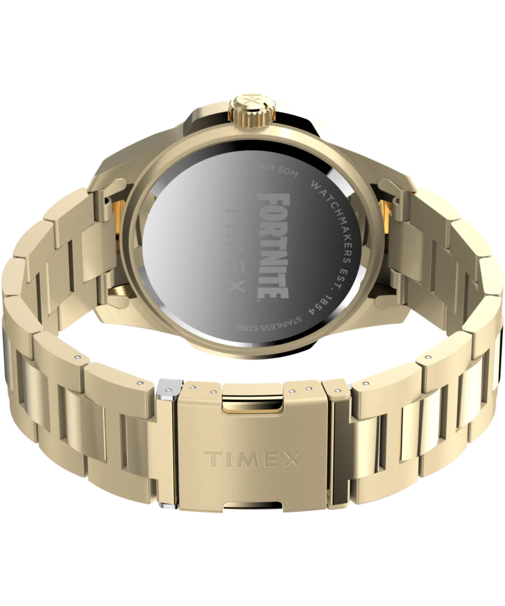 Timex x Fortnite Essex 45mm Stainless Steel Bracelet Watch - Image 5