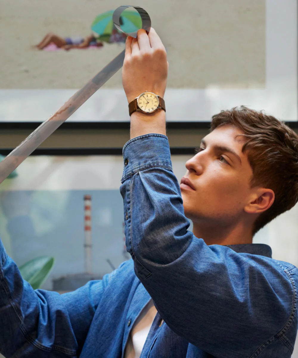 Waterbury Classic 40mm Leather Strap Watch - Image 8